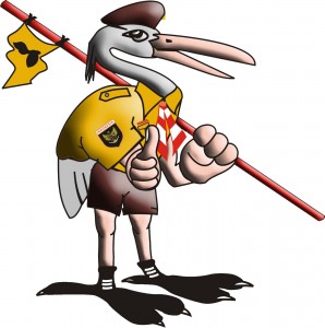 Si Bawok (Bangau Bluwok) maskot Jamnas IX 2011