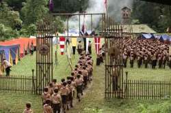 Salah satu adegan di film 5 Elang