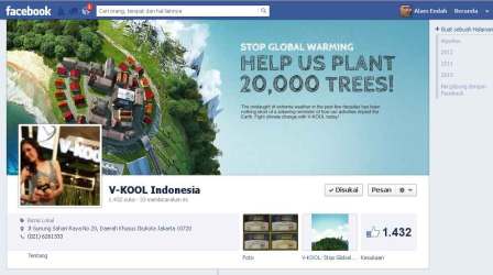Facebook V-Kool Indonesia