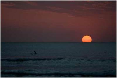 Sunset di pantai Kuta Bali