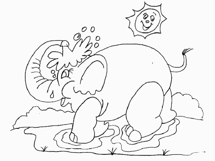 Mewarnai Gambar Gajah