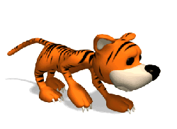 animasi harimau berjalan 10