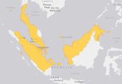 Peta Persebaran Kura-kura Duri