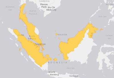 Peta Persebaran Kura-kura Duri